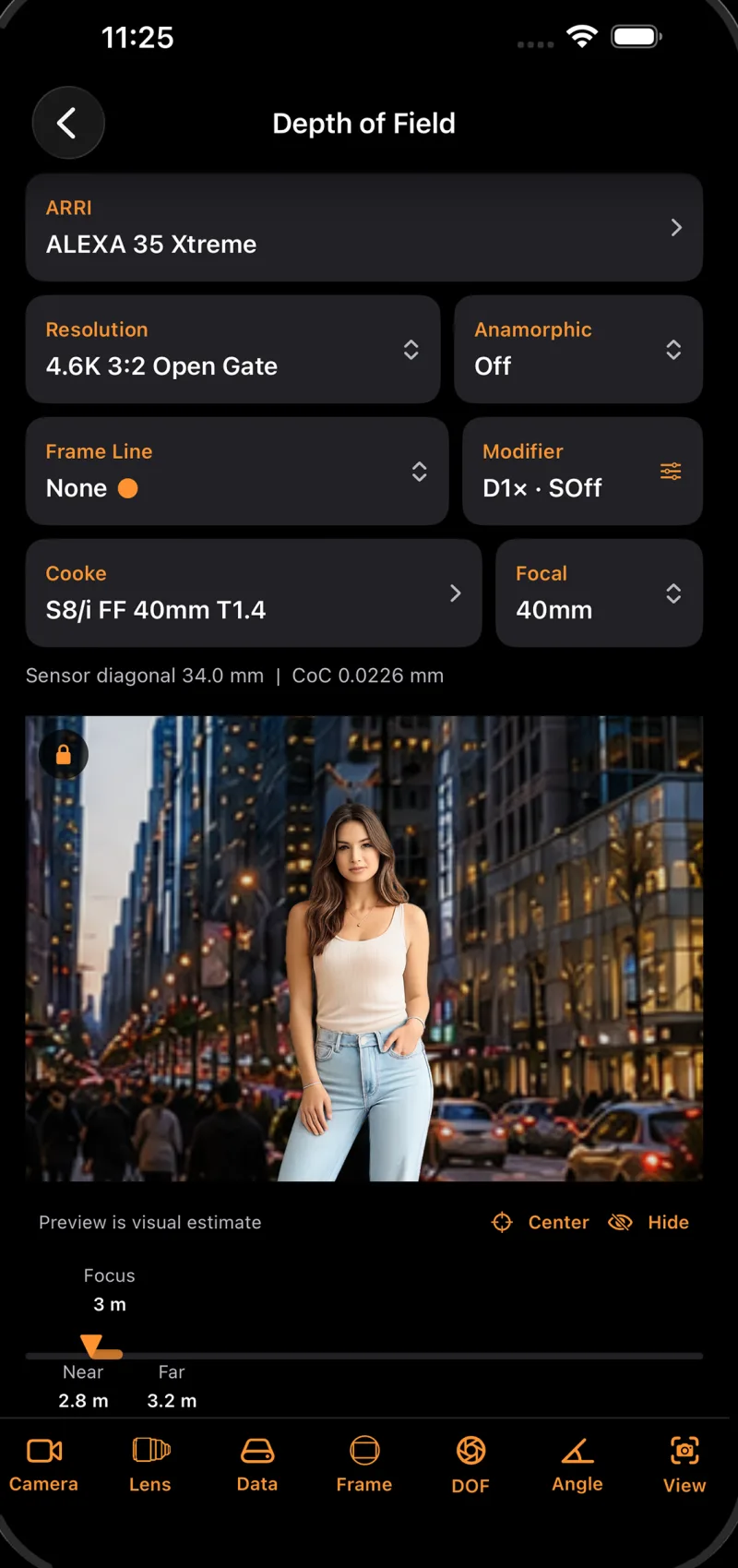 Ant CineKit Depth of Field Calculator