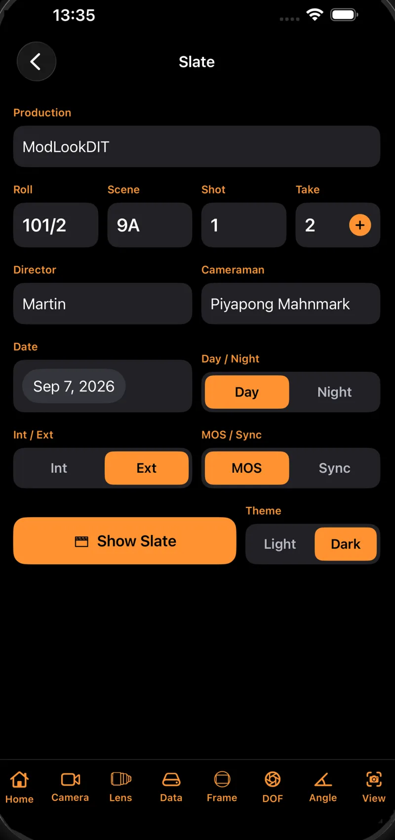 Ant CineKit Slate